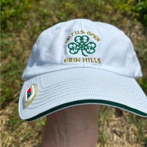 USGA White 2017 U.S. Open Erin Hills Adjustable Strap/Buckle Golf Cap
